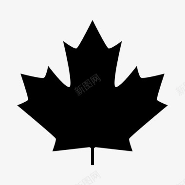 枯萎枫叶枫叶加拿大叶图标图标