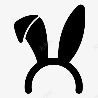 兔子兔子耳朵兔子复活节图标图标
