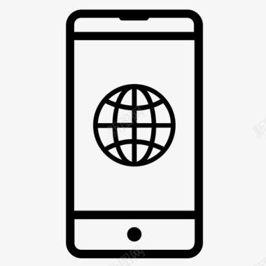 互联网通信全球网络图标图标
