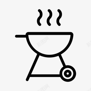 烧烤烹饪户外图标图标
