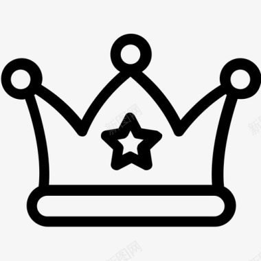 庆典皇冠头饰贵族图标图标