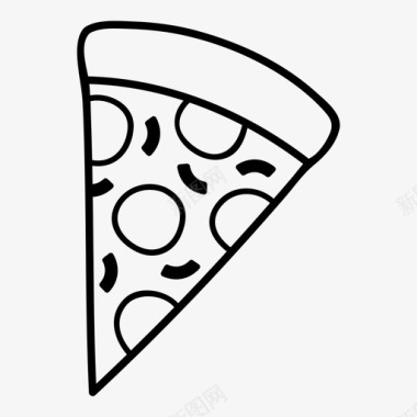 披萨食物图标图标
