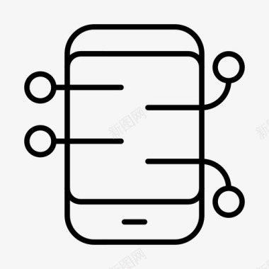短信手机icon智能手机应用程序设备图标图标