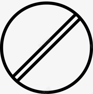 禁止标志交通标志交通标志轮廓图标图标