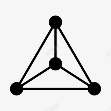 三角几何抽象圆形几何图标图标