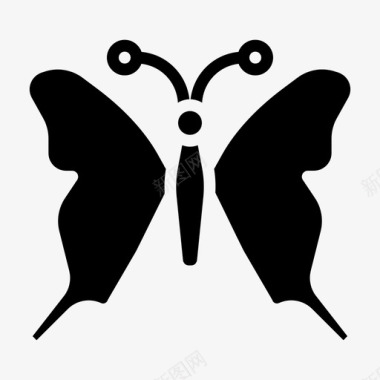蝴蝶飞舞昆虫图标图标