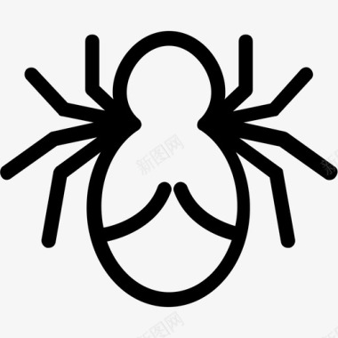 蜘蛛恐怖万圣节蜘蛛图标图标
