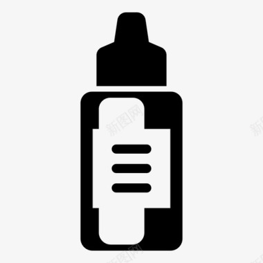 药品瓶子滴管瓶图标图标