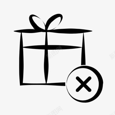 取消礼物生日礼物礼品盒图标图标