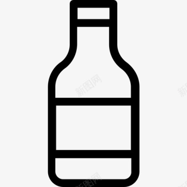 回收利用瓶伏特加瓶酒精啤酒图标图标