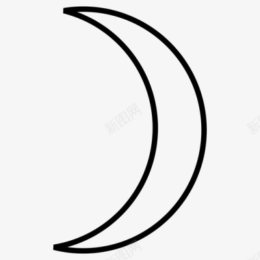 月亮新月月食图标图标