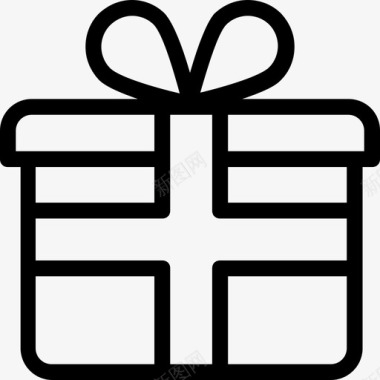 礼品礼品盒庆祝活动派对图标图标