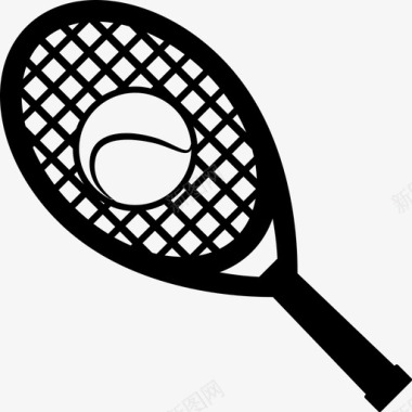 网球网球拍游戏运动图标图标