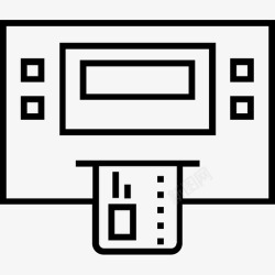 ATM柜员机atm机自动柜员机提款机图标高清图片