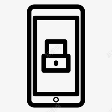 屏幕锁手机保护手机安全图标图标