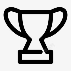 金杯标志奖杯冠军金杯图标高清图片