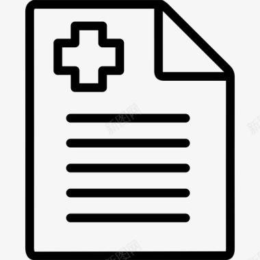 医疗报告诊断纸张图标图标