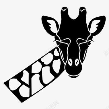 长颈鹿哺乳动物图标图标