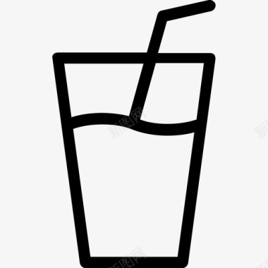 玻璃杯果汁饮料玻璃杯图标图标