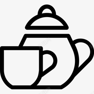 闪耀茶杯茶具茶杯茶壶图标图标