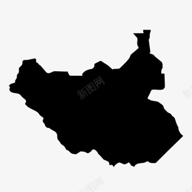 国家南苏丹非洲国家图标图标