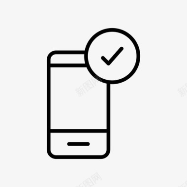 接绣球电话接收手机复选标记图标图标