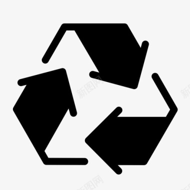 环保标志设计回收环保再利用图标图标