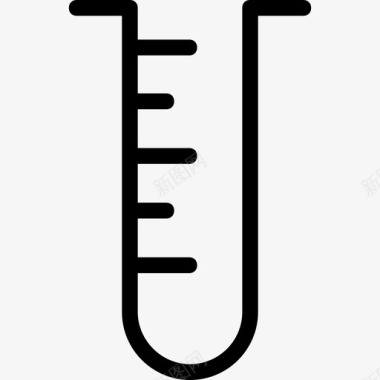 矢量玻璃瓶样品试管化学品培养管图标图标