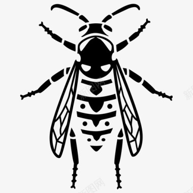 灭害虫黄蜂叮咬虫子图标图标
