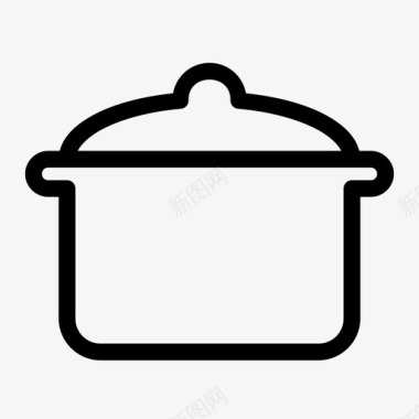 锅烹饪厨房用具图标图标
