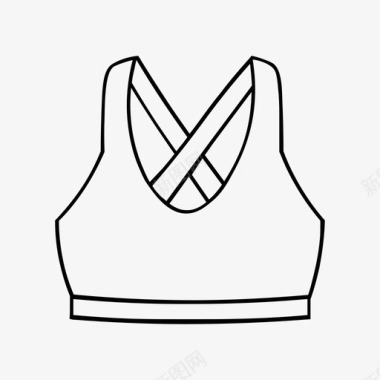运动小人图标矢量素材采购产品运动胸罩运动胸罩衣服图标图标