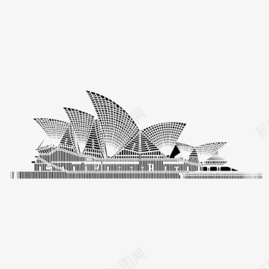 悉尼歌剧院建筑澳大利亚图标图标