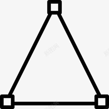 编辑三角形线形图标图标