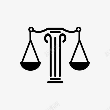 平衡真相的平衡法庭图标图标