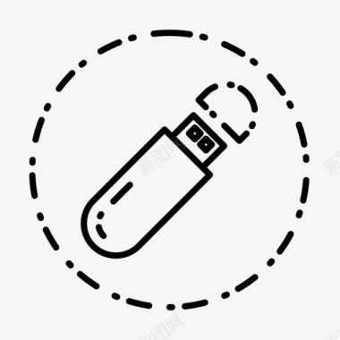 空白U盘U盘数据驱动器图标图标