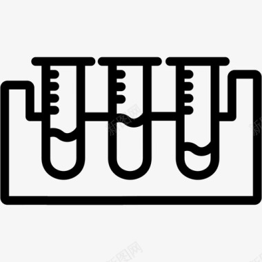 点状血液试管血液实验室图标图标