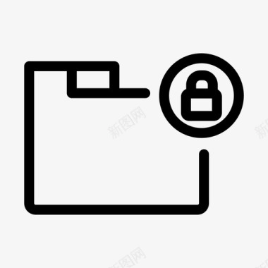 安全锁定文件夹安全安全设置图标图标