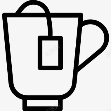 速溶茶热饮茶包图标图标