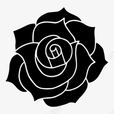 玫瑰玫瑰花图标图标