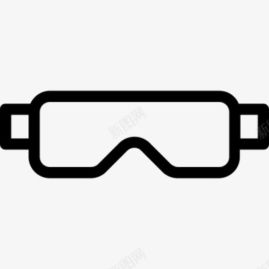 眼镜护目镜立体眼镜图标图标