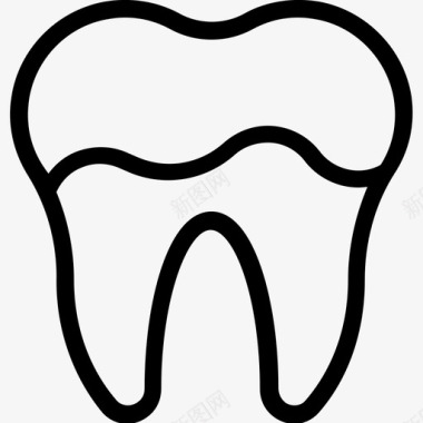 牙齿牙医人牙图标图标
