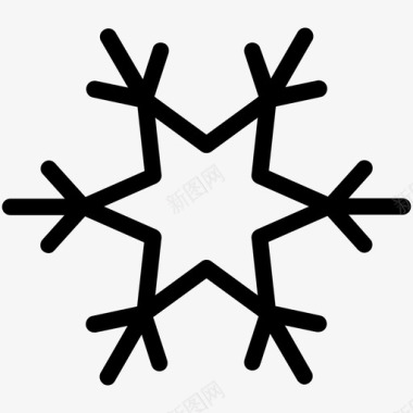 雪花雪花冰星星图标图标