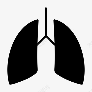 肺清神爽肺解剖学人肺图标图标