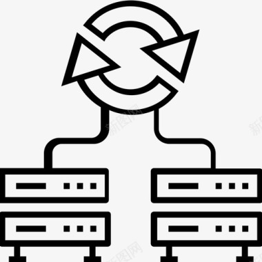 网络工作流程数据数据库图标图标