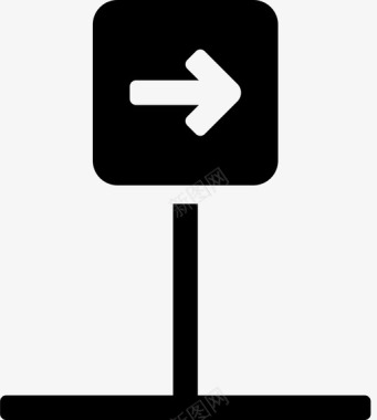 道路警告标志标志方向交叉口图标图标