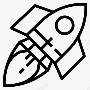 创业公司火箭图标图标