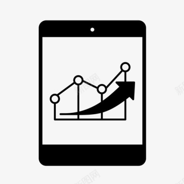 上升折线图折线图业务下降图标图标