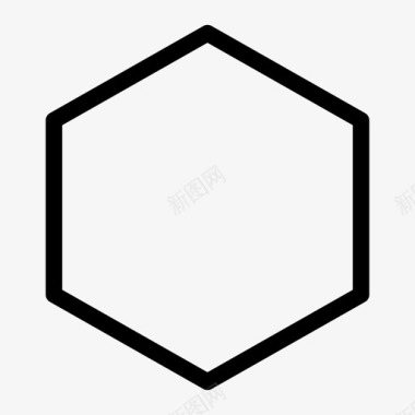 六角形装饰性对称图标图标
