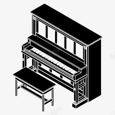 音乐会设计钢琴音乐会乐器图标图标