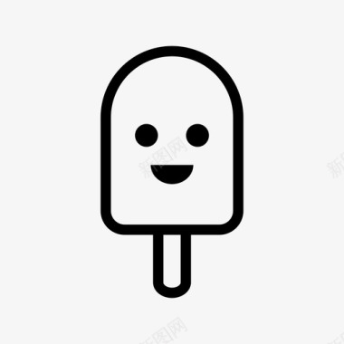 性格笑脸冰淇淋性格表情图标图标